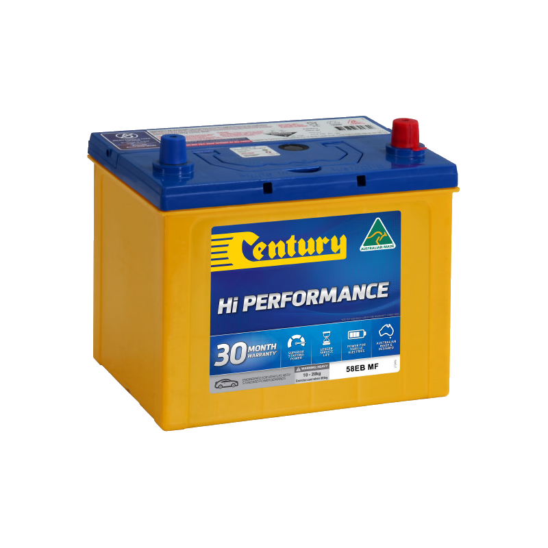 Century Hi Performance Battery 58EB MF 560CCA 100RC 57AH | Perth Pro Auto