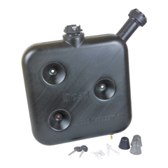 10L Black Wafer Fuel Tank for Diesel Air Heater with Lockable Cap and Gauge