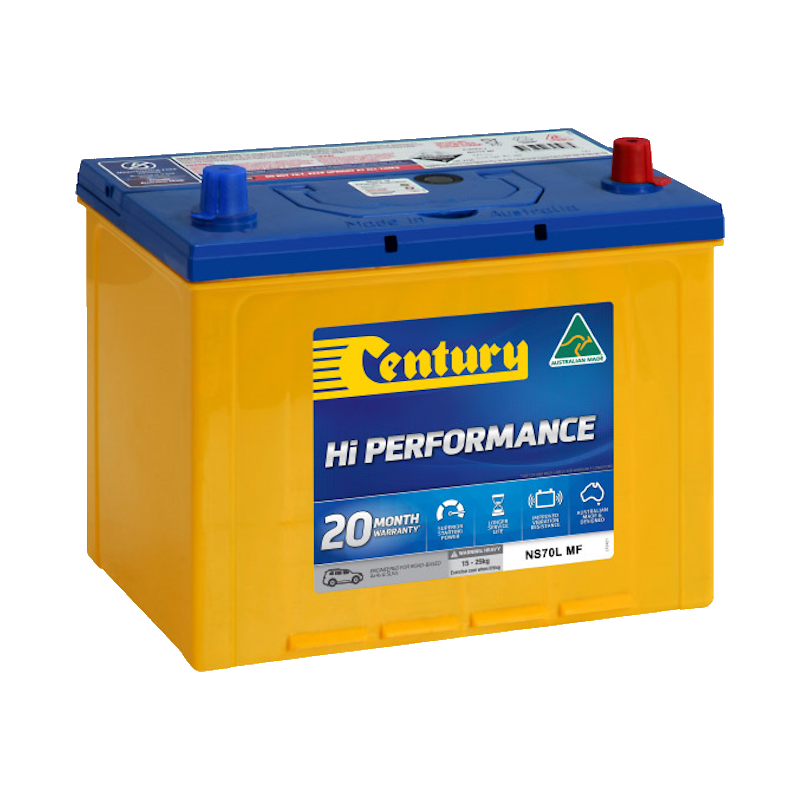 Century NS70L MF 12V Hi-Performance 4x4 & SUV Battery – 650CCA 75Ah