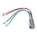19mm Push Button Switch Socket — 5-Pin Prewired Harness