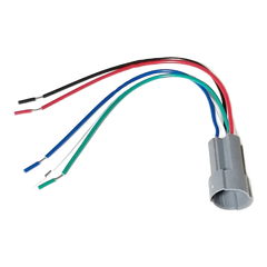 19mm Push Button Switch Socket — 5-Pin Prewired Harness