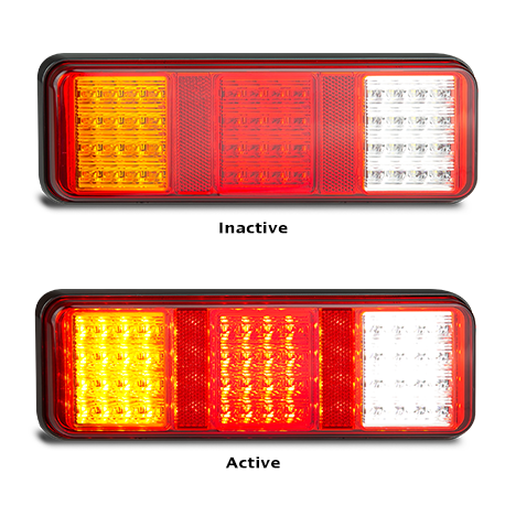 LED Autolamps - LED Stop/Tail/Indicator Reflector 12-24V