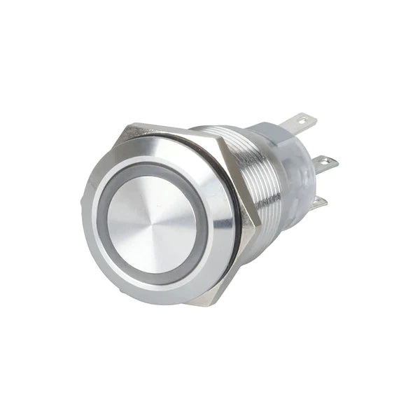 Series of Metal Push Button Switches w/LED On/Off, 19mm 5V