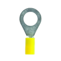 Series of 5-6mm Yellow Insulated Ring Terminals