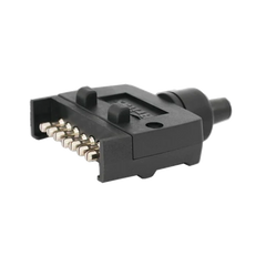 7 Pin Flat Metal Trailer Plug — Die-Cast AS 4177.5