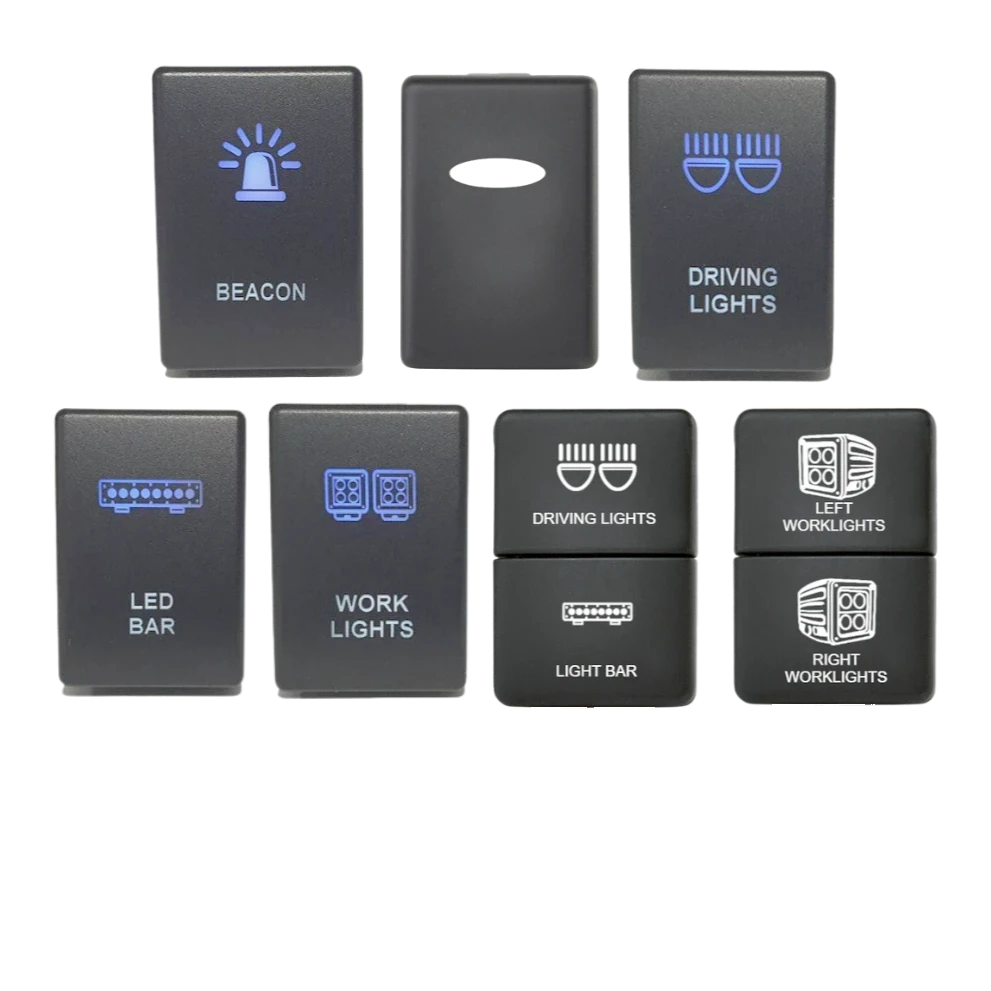 Lightforce OEM-style switch for 3rd-generation Isuzu D-Max and Mazda BT-50 factory dash blank