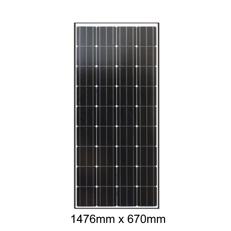 KT Solar 200 Watt 12v Single Cell Mono-Crystalline Solar Panel (1476x670x35) | Solar