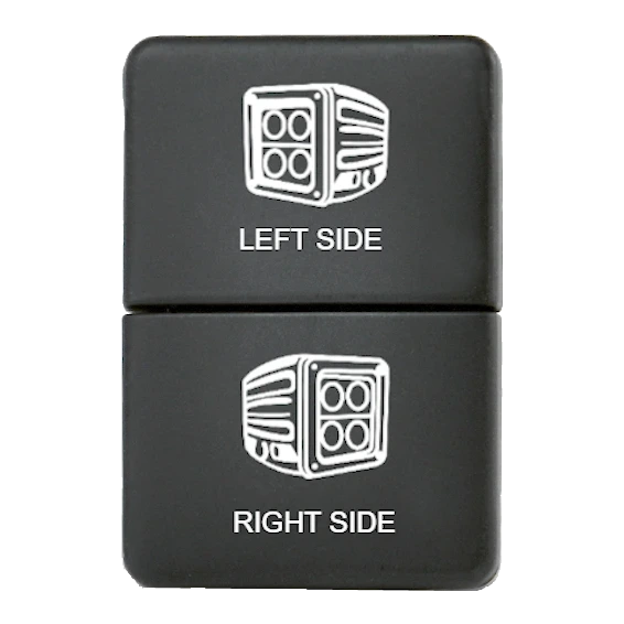 Lightforce Toyota-Style Small Dual Switch — 12V 3A Blue/Green LED – view 2