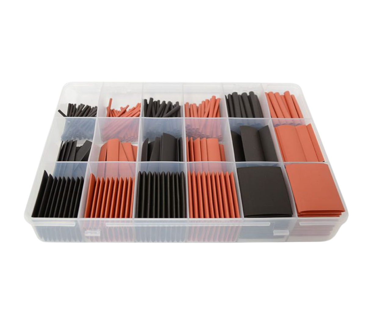 Dual WallHeatshrink Assortment Kit 300Pcs Red And Black L-50mm