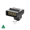 Flat 12Pin to Flat 12Pin Elecbrakes Trailer Brake Controller Adapter