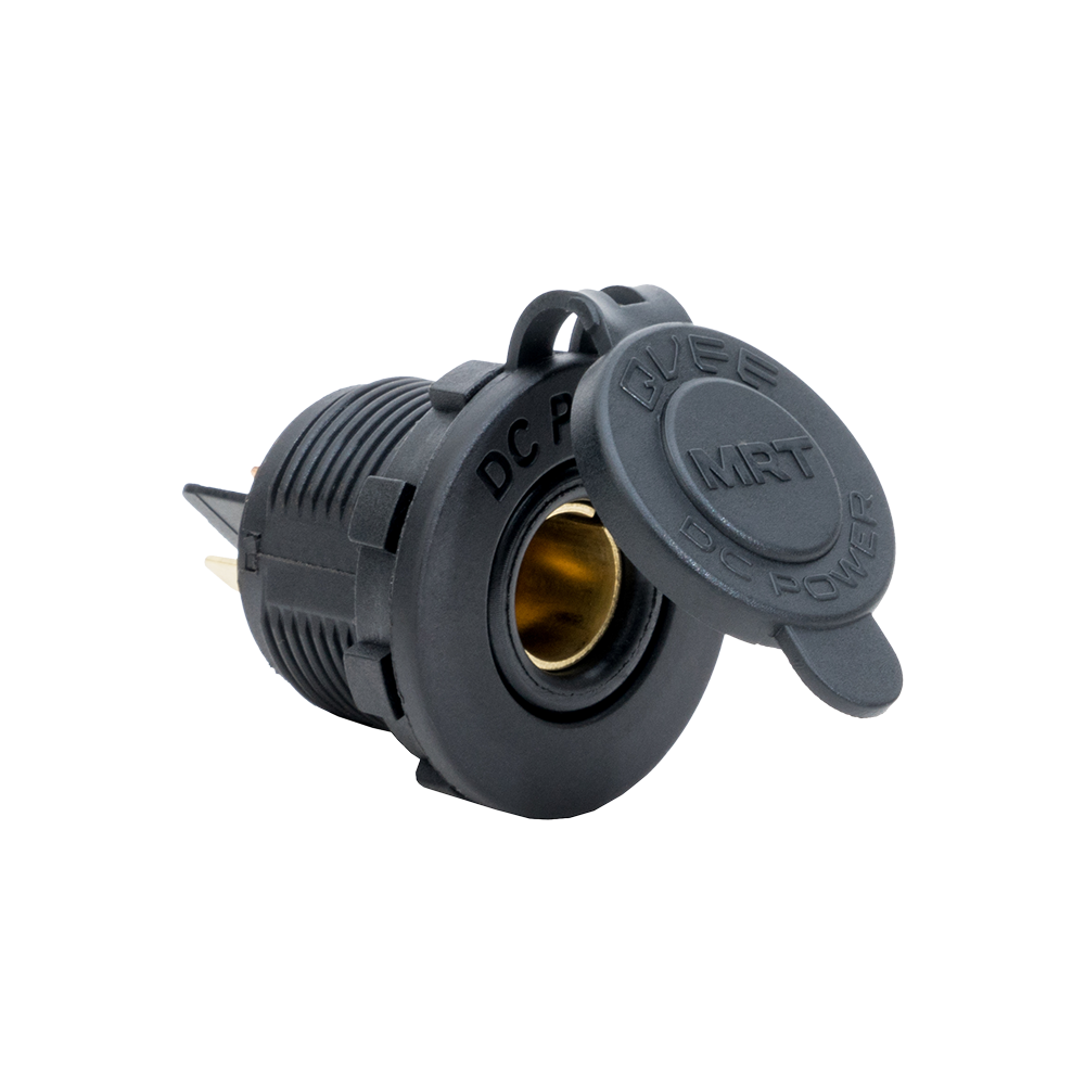QVEE Merit style socket w/cover 12-24V