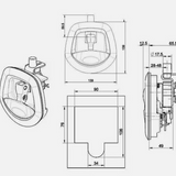 CENTRAL LOCKING HANDLES