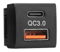 ALTIQ Toyota Small Square USB Charger — USB-C PD + USB-A QC3.0