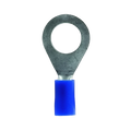 Series of 4mm Blue Insulated Ring Terminals