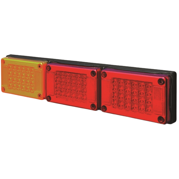 Roadvision 10-30V Stop/Tail x 2/Ind Jumbo Triple Surface Mount 604x132mm