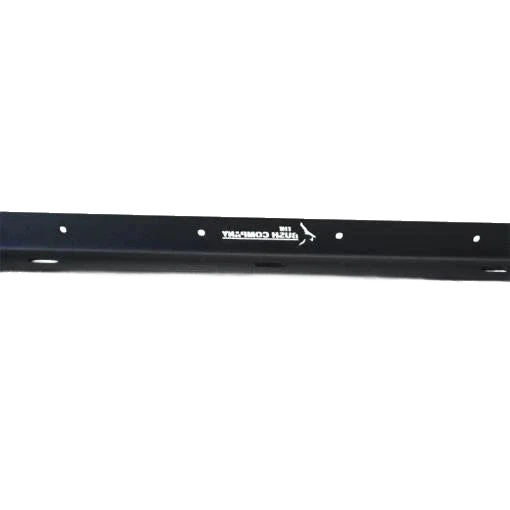 Black bracket rail with the Bush Company logo – Bush Company Solar Panel Bracket for AX27, DX27 & TX27