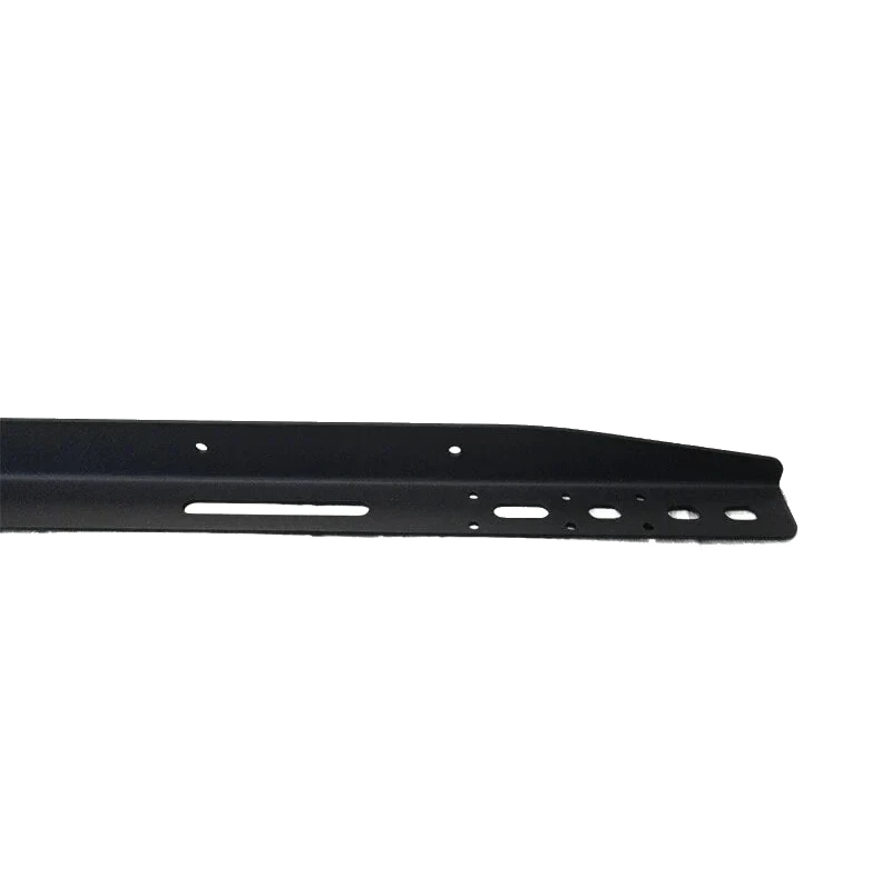 Bush Company solar panel bracket rail in black powder coat
