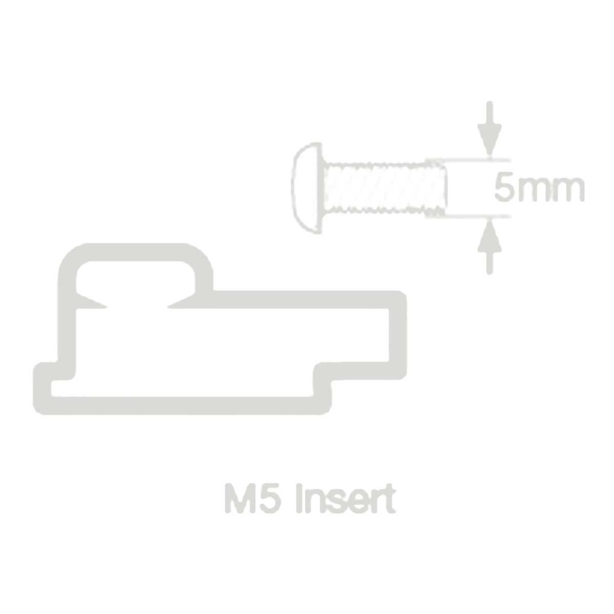 Battery terminal line drawing showing a threaded insert in section with its bolt alongside, dimensioned for reference – Century battery