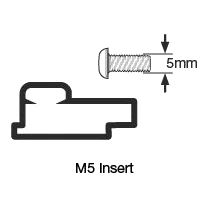 Battery terminal line drawing showing a threaded insert in section with its bolt alongside, dimensioned for reference – Century battery