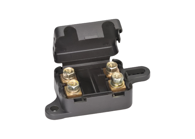 Midi Fuse Holder With Cover - Twin Holder with Bus Bar