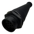 Deutsch-Style Male Plug with Boot — 8-Pin