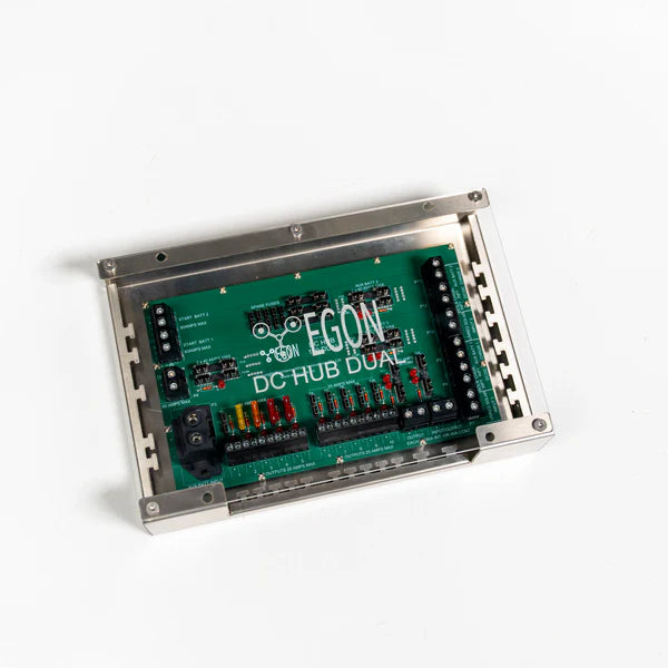 Egon DC-Hub DUAL Combo Kit with Power Distribution Hub Bracket and Cover For Dual Battery Systems