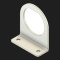 Deutsch 8-Pin Connector Bracket — Right-Angle Stainless Steel Mount