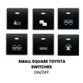 Toyota Small Square Switches Blue