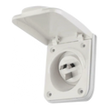 Flush Socket Inlet 15A 240V IP54 White