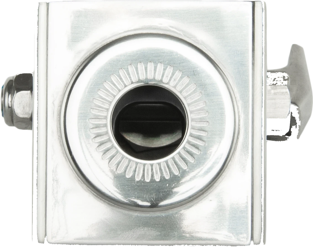 GME Fold Down Antenna Mounting Bracket (Stainless Steel) – top view of the antenna mounting base