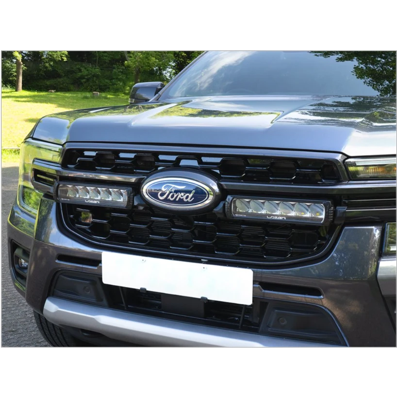 Ford vehicle grille with logo abd lazerlamps grille Kit