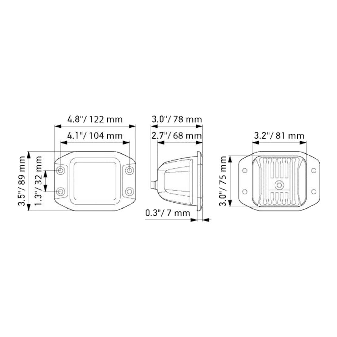 Hella Black Magic Cube LED Kits 12/24V 3.2" – view 5