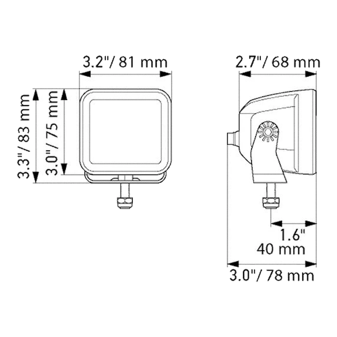 Hella Black Magic Cube LED Kits 12/24V 3.2" – view 6