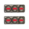 LED Autolamps - LED Black Chrome Reverse with Reflex Reflector 12-24V | Stop/Tail/Indicator Lights
