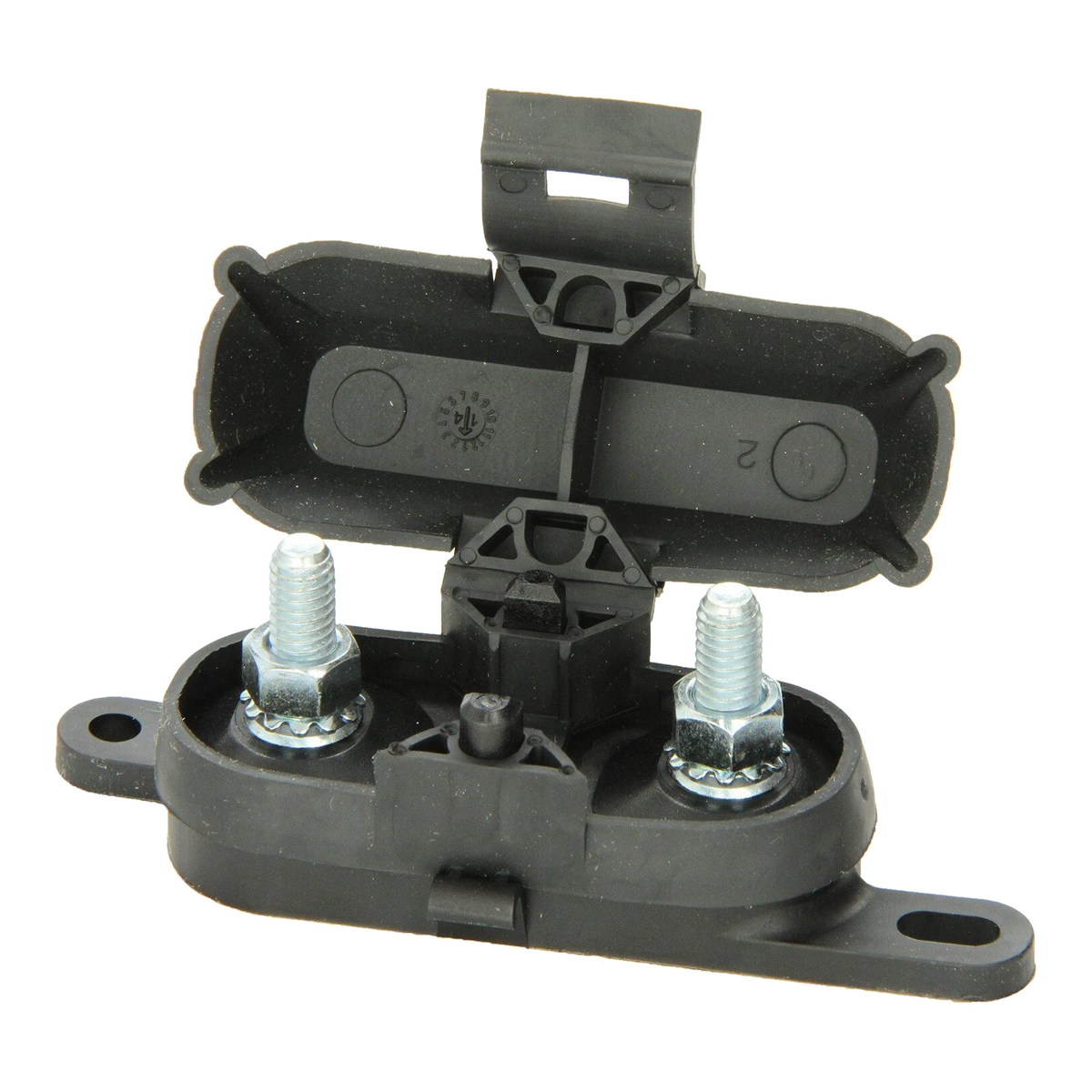 Eaton Bussmann HMEG MEGA fuse holder with hinged cover closed