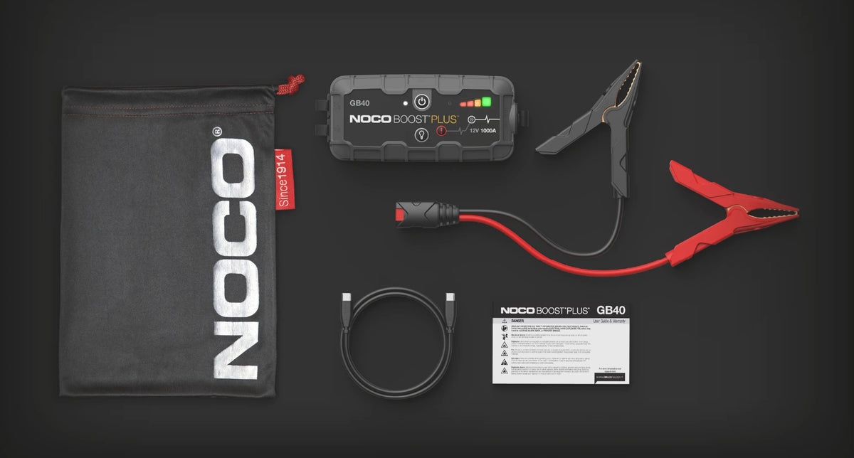 Noco 12V 1000A UltraSafe Lithium Jump Starter – what's in the box