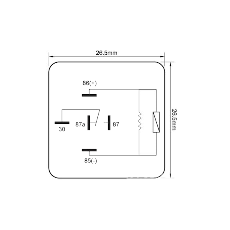Britax Mini Relay 24V 20/15A C/O 5 Pin