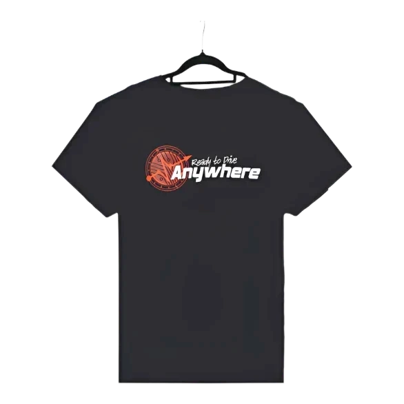 Ready to Drive Anywhere Black T-shirt