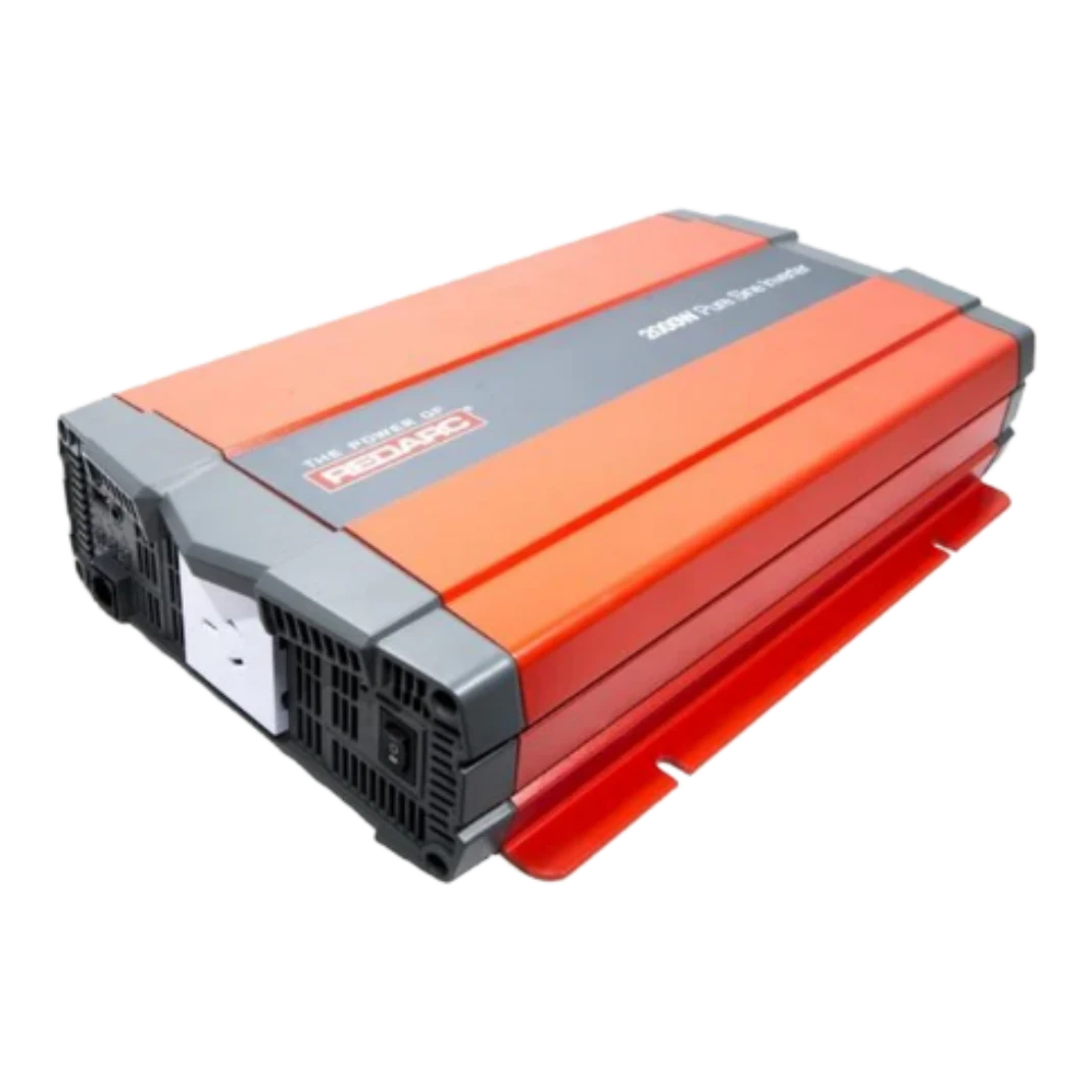 Redarc 2000W 12V Pure Sine Wave Inverter in orange and black