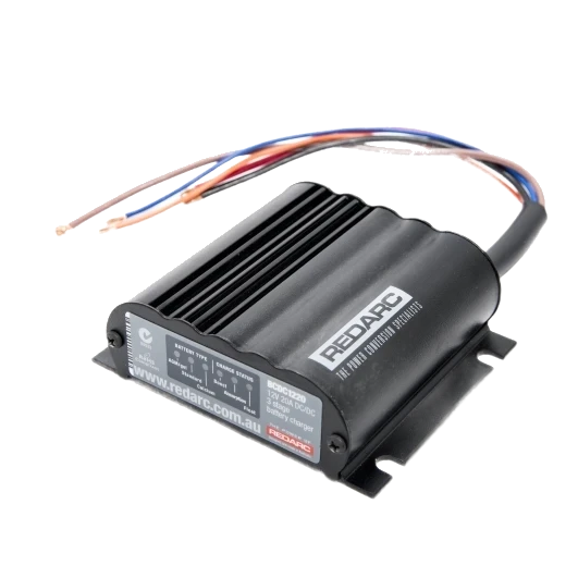 Smart-alternator compatibility icon — ignition-switched input works through stop-start and variable-voltage charging – Redarc BCDC1220-IGN — 12V 20A DC-DC Charger for Smart Alternators