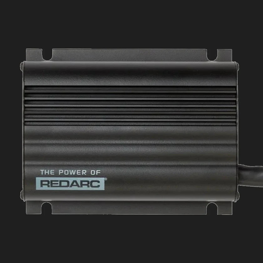 Redarc BCDC2420 24V DC-DC charger sealed and fanless chassis in grey
