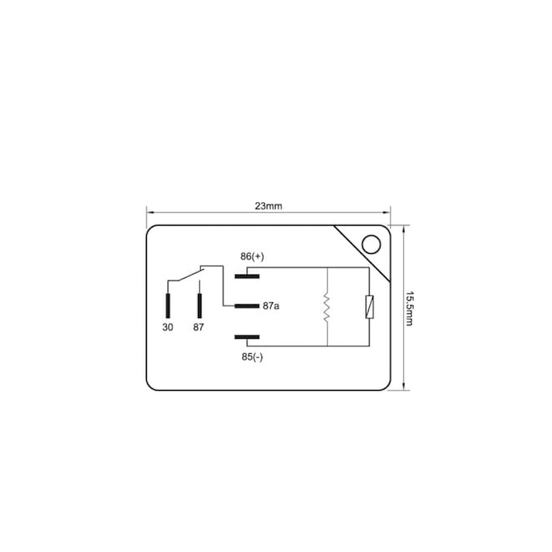 Britax Micro Relay 12V 25/30A C/O 5 Pin