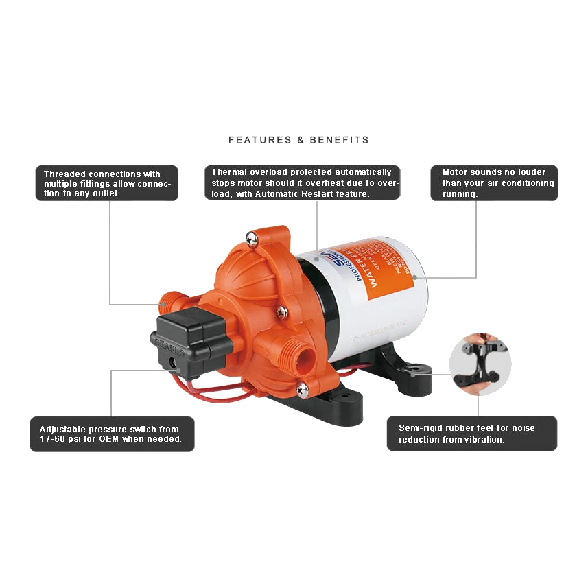 Seaflo Water Pump 45PSI 11.6 lpm – view 4