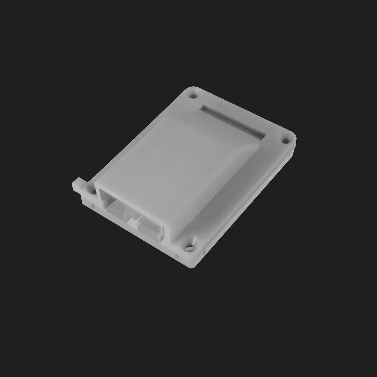 White slimline surface-mount housing for 50A Anderson-style plug