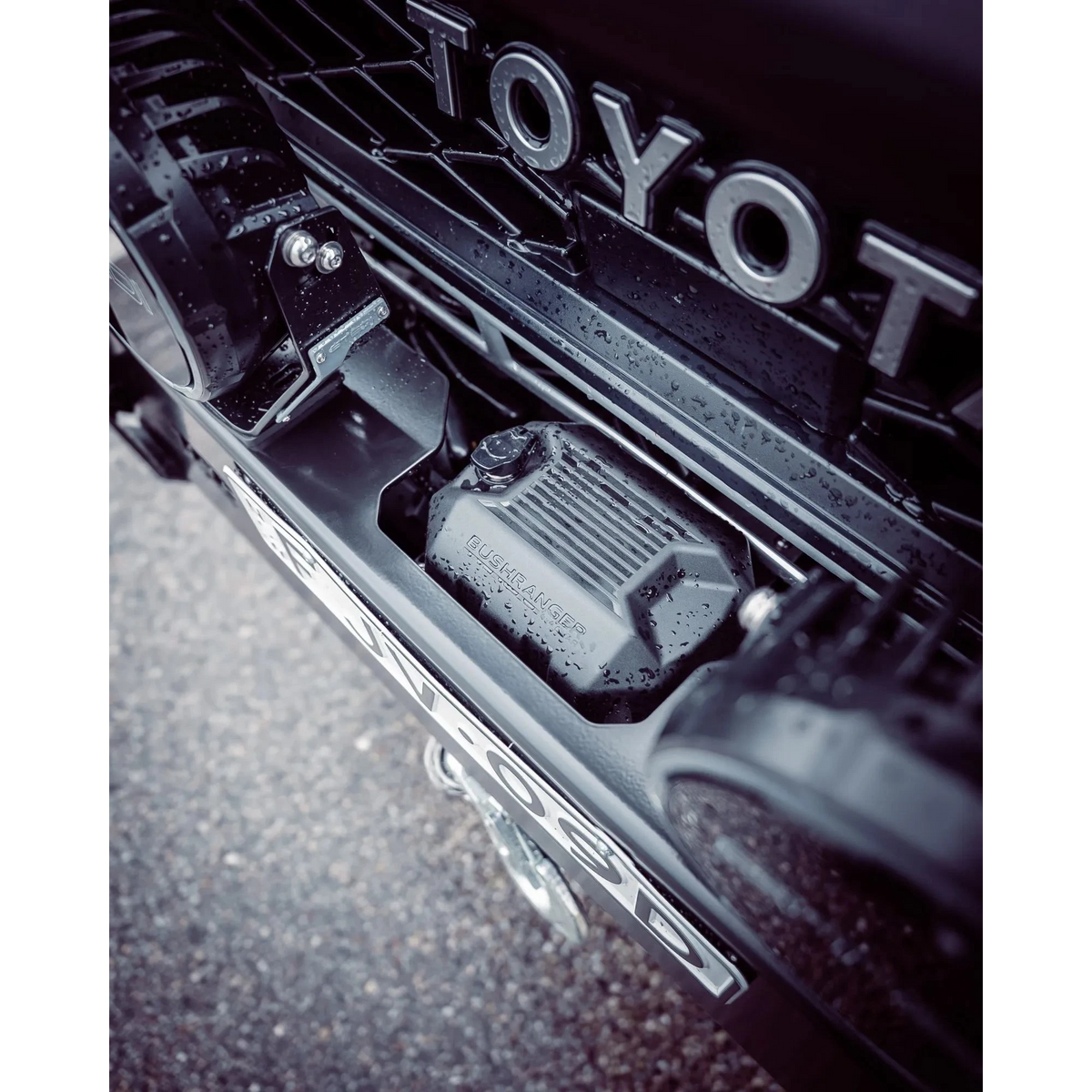 close up of the TCC 70 Series Single Cab Bull Bar - Facelift (2024 - Present)