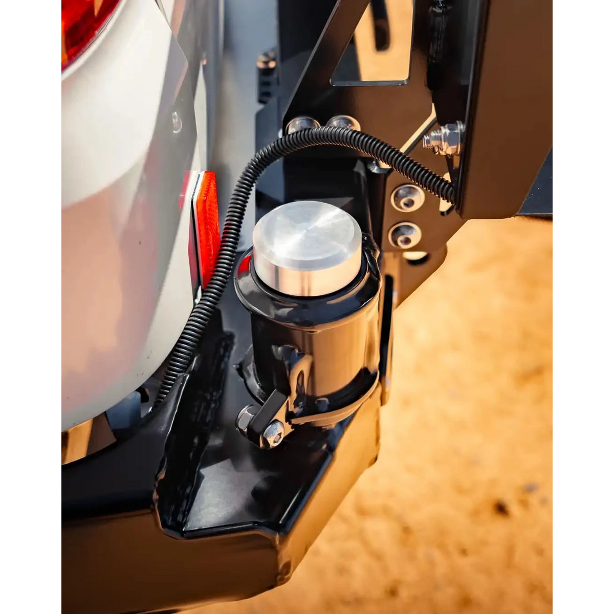close up of TCC Toyota Hiace 300 Series Rear Bar