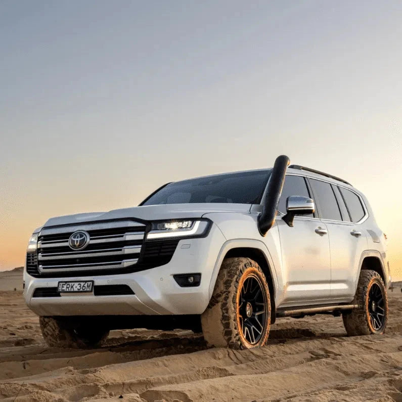Torqit Stainless Steel Snorkel (Matte Black) for 300 Series Toyota Landcruiser