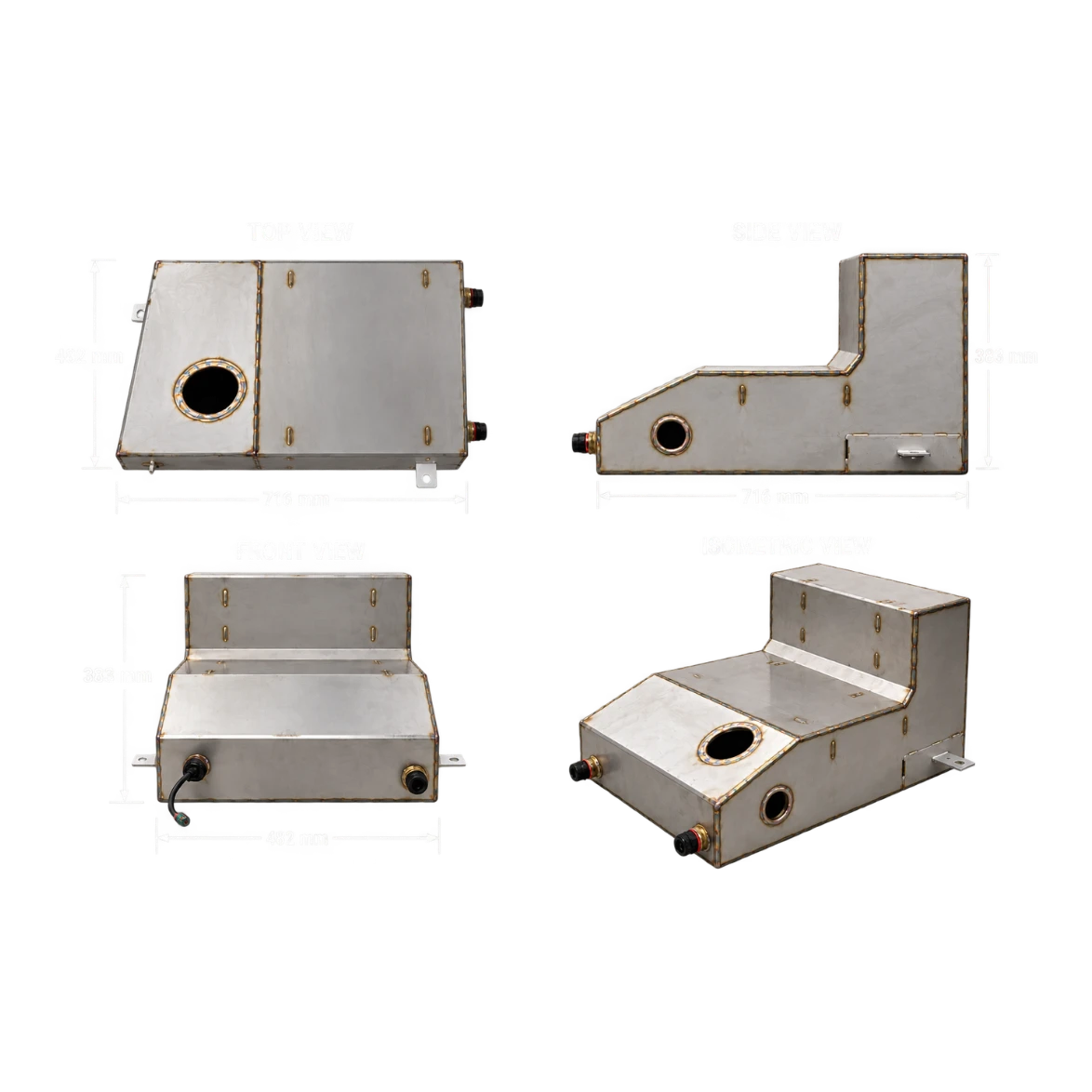 Toyota Land Cruiser 78 Series 4.5L 65L S/S Water Tank – view 4