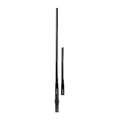 Uniden Heavy Duty Fibreglass Raydome Dual Removable Whip Pack Black 6.6/3.0 dBi Gain
