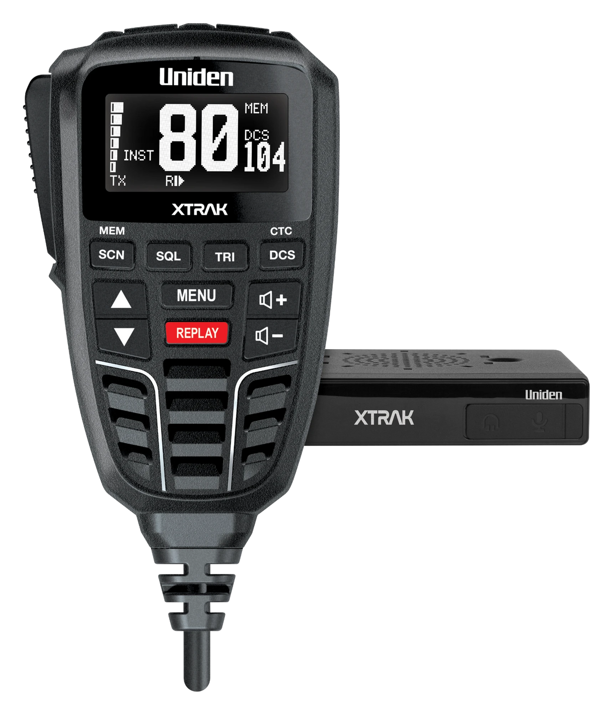 Uniden XTRAK 80 controller with compact radio body